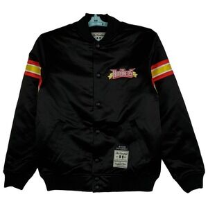 The Hundreds Mitchell & Ness Small Varsity Jacket Chenille‎ Atom Bomb Black NWT